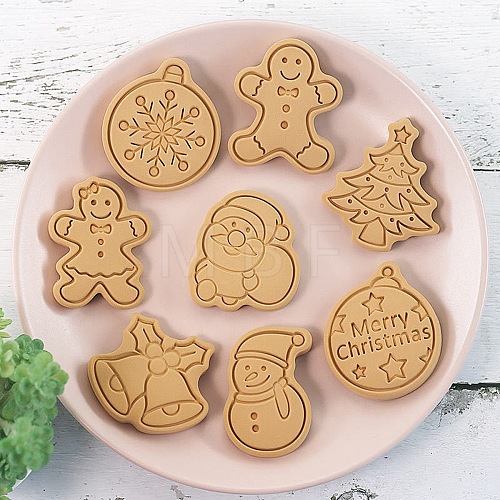 Christmas Plastic Cookie Candy Food Cutters Molds DIY-K080-08-1