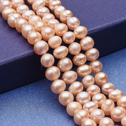 Natural Cultured Freshwater Pearl Beads Strands PEAR-P060-22B-1