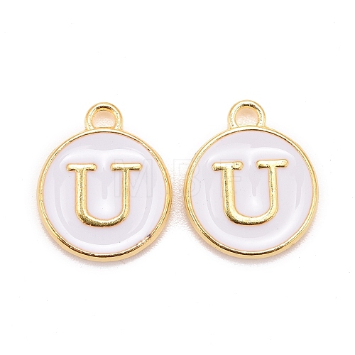 Golden Plated Alloy Charms X-ENAM-S118-01U-1