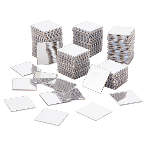   300Pcs Square Acrylic Self Adhesive Acrylic Mosaic Tiles AJEW-PH0011-54-1