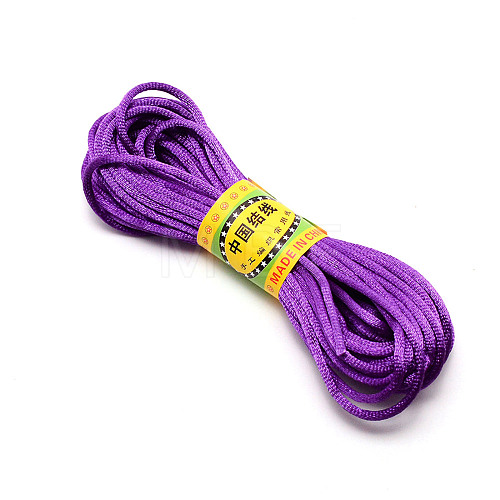 Polyester Rattail Satin Cord OCOR-WH0066-43M-1