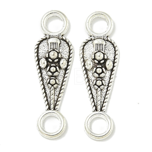 Tibetan Style Alloy Connector Charms TIBE-I026-5962AS-1