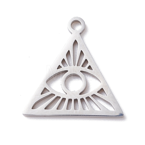 201 Stainless Steel Pendants STAS-CJC0008-03P-1