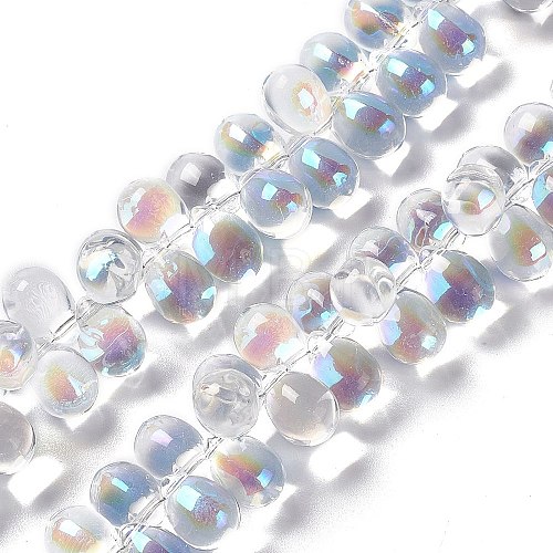 Electroplate Glass Beads Strands EGLA-L031-AB01-1