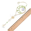 Wire Wrapped Glass Beads Suncatcher HJEW-JM05003-4