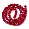 Electroplate Glass Beads Strands X1-EGLA-A034-T4mm-L20-2