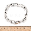 304 Stainless Steel Link Chain Bracelets for Women Men BJEW-A031-06P-4