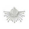 304 Stainless Steel Pendant Cabochon Settings STAS-L293-04P-1