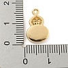 Brass Micro Pave Clear Cubic Zirconia Pendants KK-P263-16A-KCG-3