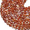 Natural Red Banded Agate Beads Strands G-K389-B16-01-3