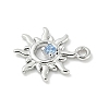 Brass Micro Pave Cubic Zirconia Charms KK-M326-20C-P-2