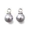 ABS Plastic Imitation Pearl Pendants FIND-H052-01C-02P-1