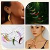 12Pcs 6 Colors Opaque Acrylic Big Pendants FIND-ME0003-97-5