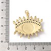 Rack Plating Brass Cubic Zirconia Pendants KK-G504-19G-03-3