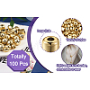 Fashewelry 100Pcs 10 Style UV Plating Acrylic European Beads PACR-FW0001-01-20