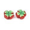 Printed Cinnabar Beads CARL-A001-01A-2