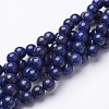 16 inch Grade A Round Dyed Natural Lapis Lazuli Beads Strand GSR6mmC123-1