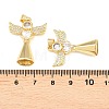 Brass Micro Pave Cubic Zirconia Pendants KK-C162-072G-3
