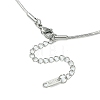 Ion Plating(IP) 304 Stainless Steel Snake Chain Necklace for Men Women NJEW-YW0001-10-2