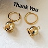 Brass Hoop Earrings for Women WG021FE-01-2
