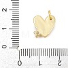 Brass Micro Pave Clear Cubic Zirconia Charms KK-CBAEC22-04G-B-3