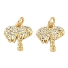 Brass Micro Pave Cubic Zirconia Pendants KK-A291-15G-1
