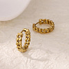 304 Stainless Steel Hoop Earrings EJEW-B142-01G-2