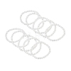 Natural Selenite Round Beaded Stretch Bracelet BJEW-D024-01B-4