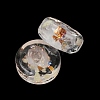 Luminous Handmade Foil Glass Beads LAMP-P020-01A-06-3