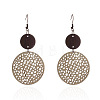 Iron Wood Dangle Earrings FS-WG274A8-02-1
