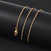 304 Stainless Steel Necklaces X-NJEW-E080-11G-4