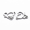 Non-Tarnish 201 Stainless Steel Charms STAS-Q240-055P-2