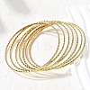 7Pcs 201 Stainless Steel Bangles for Women BJEW-Z151-04G-02-3