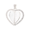 Alloy Pendant Cabochon Settings X-PALLOY-S107-004S-RS-3