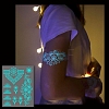 Luminous Removable Temporary Water Proof Tattoos Paper Stickers PW-WG10232-13-1