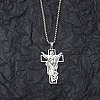 201 Stainless Steel Pendant Necklaces for Man NJEW-Q336-03D-P-2