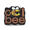 Bees Themed Food Grade Eco-Friendly Silicone Focal Beads SIL-L008-02D-1