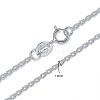 925 Sterling Silver Double Link Chain Necklaces NJEW-BB35180-D-16-1