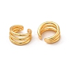Rack Plating Brass Cuff Earrings EJEW-P221-12G-2