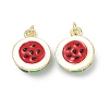 Brass Enamel Pendants KK-H259-11E-G01-1
