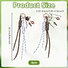 2Pcs Polyester & Alloy Enamel & Acrylic Pendant Decorations HJEW-OC00351-2