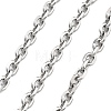 Tarnish Resistant Ion Plating(IP) 304 Stainless Steel Cable Chains CHS-H026-15P-1