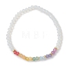 Chakra Opalite & Dyed Natural Malaysia Jade Beads Stretch Bracelets for Women BJEW-JB13049-2