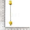 Plastic Beadable Keychain Bar for Jewelry Making DIY Crafts AJEW-C040-01G-1-3