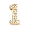 Brass Micro Pave Cubic Zirconia Pendants KK-B167-22G-1-1