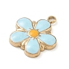 304 Stainless Steel Enamel Pendants STAS-I369-04G-03-2