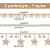 12 Yards 3 Styles Filigree Polyester Ribbon OCOR-AR0001-45-2