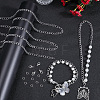 DIY Aluminium Curb Chains Bracelet Necklace Making Kit DIY-SP0001-13B-S-5