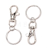 Alloy Swivel Lobster Claw Clasps with Key Split Rings FIND-WH0060-47P-2