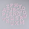 26Pcs Letter A~Z Glass Rhinestone with Plastic Cloth Patches PATC-T002-01-2